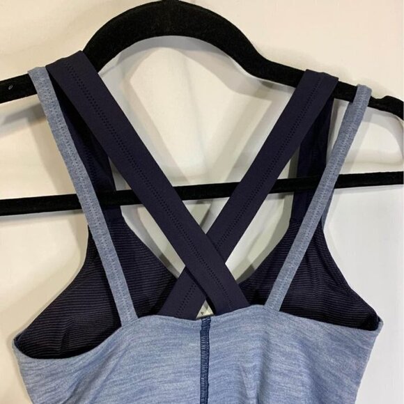 LULULEMON “run for the gold” tank. Built in bra. Size 4. New with tags. Blue. - Picture 7 of 10
